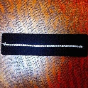 14kt wg excellent quality 7 carat diamond tennis bracelet 15 grams
